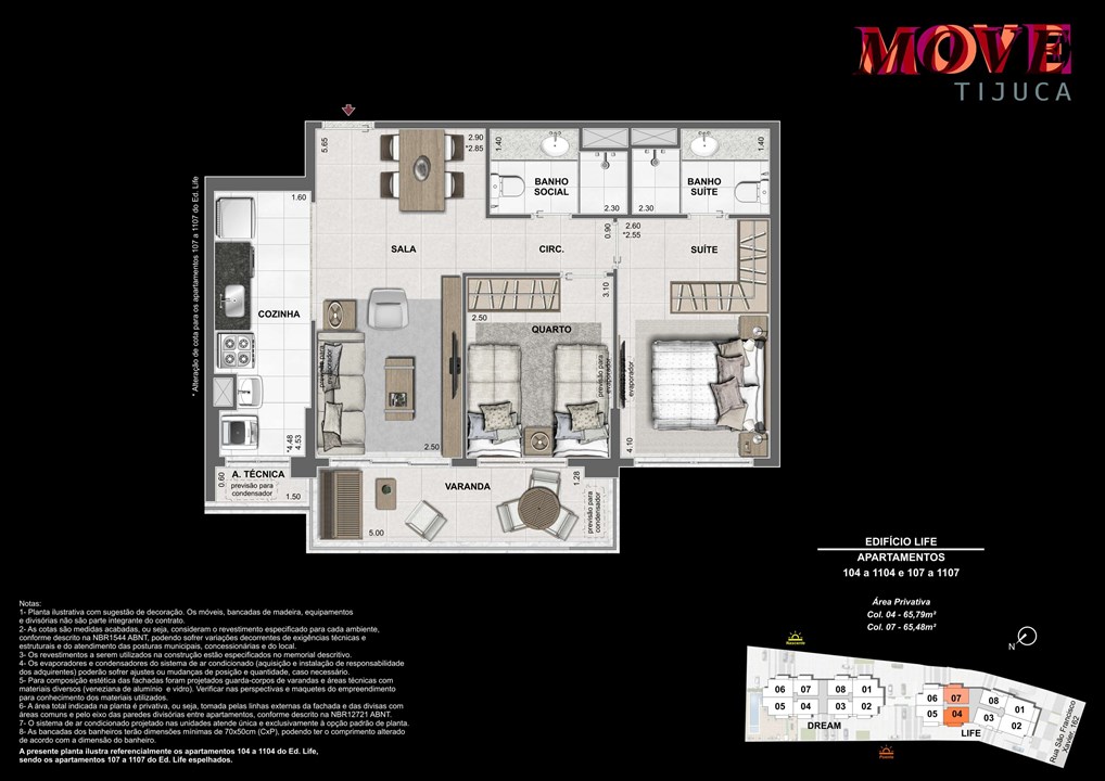 2 Quartos 65m colunas 4 e 7 | Move Tijuca – Tijuca - Rio de Janeiro - Rio de Janeiro 2 Quartos 65m colunas 4 e 7 | Move Tijuca – Apartamento na Tijuca - Rio de Janeiro - Rio de Janeiro